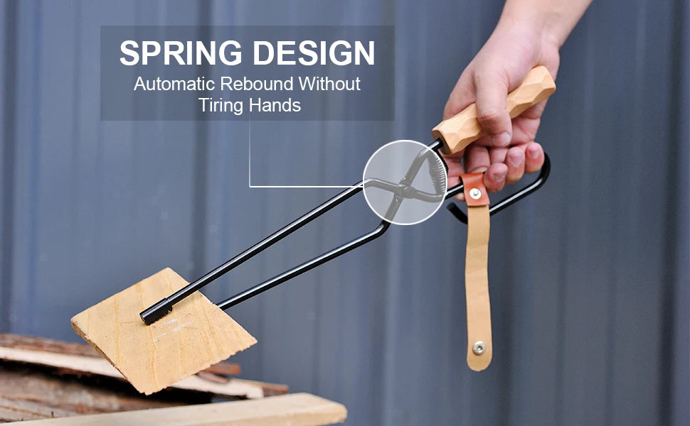 Beach Camp Fire Poker Camping Firewood Tongs Winter Fireplace Poker Camping Roasting Sticks Fire Pit Poker Picnic Portable Camping Supplies