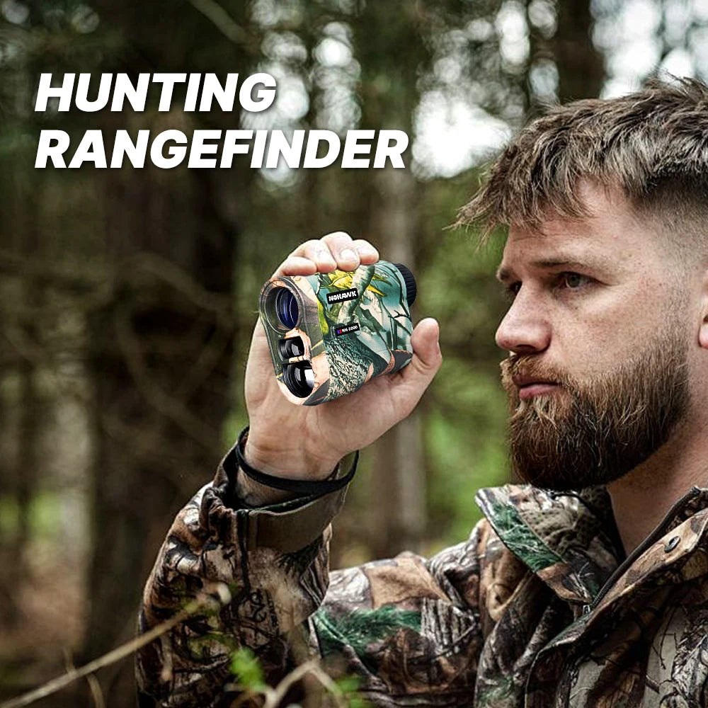 Nohawk Hunting Rangefinder 1000M Multifunctional Range Finder with USB-C Charging Monoculars Telescope for Hunting and Golfing