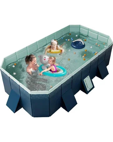 Beach Camp Foldable Pool, Non-Inflatable Kids' and Adults' Outdoor Swimming Pool, Hard Plastic Shell Portable Pool, Kid PoolFoldable Pool,