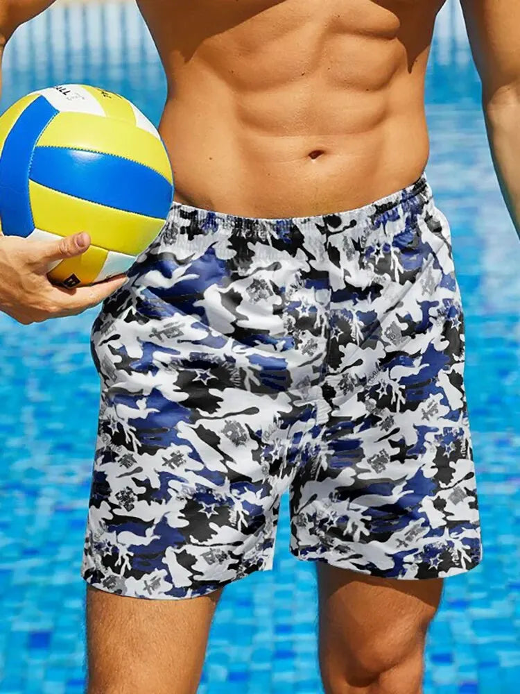 Beach Camp Beach Shorts Men's Summer Sports Casual Outdoor Home Five Points Fashion Light and Thin Loose Size Quick Drying Comfort