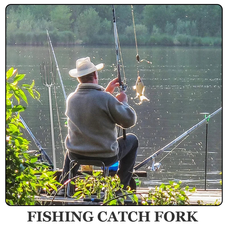 Spearing Tool Barb Fishing Outdoor Tackle Professional Spearfishing Metal Fishgig Lantern Fork