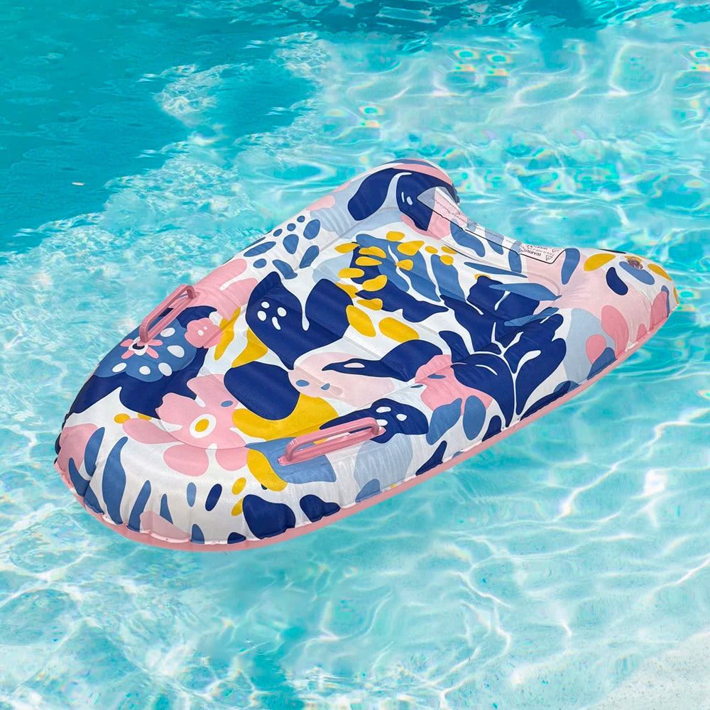 Beach Camp 1 Pc Thick pvc Inflatable Surfboard for Swimming, Portable Sea Surfing and Water-Skiing Board, Suitable For Beach Pool Vacations