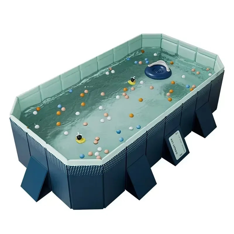 Beach Camp Foldable Pool, Non-Inflatable Kids' and Adults' Outdoor Swimming Pool, Hard Plastic Shell Portable Pool, Kid PoolFoldable Pool,