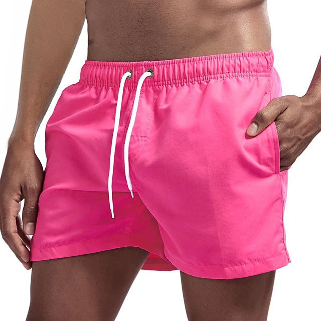 Beach Camp Men's Swim Shorts Swim Trunks Quick Dry Board Shorts Bathing Suit Breathable Drawstring With Pockets for Surfing Beach Summer