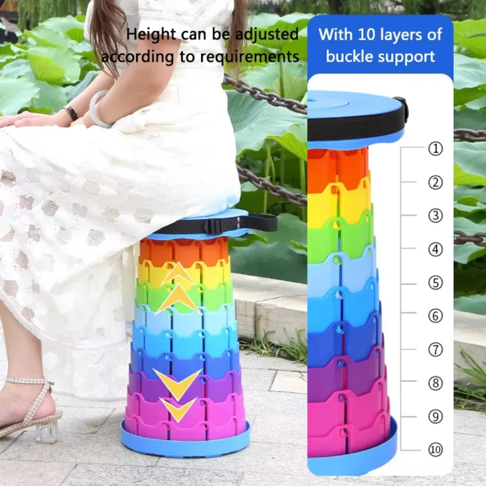 Portable Outdoor Chair Folding Retractable Adjustable Camping Chair Fishing Beach Chairs Folding Stool Outdoor Furniture