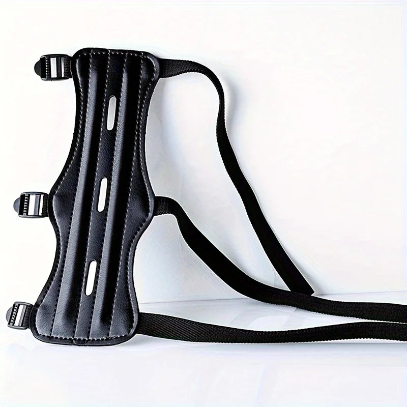 Beach Camp Leather Archery Equipment Arm Guard Protection Forearm Safe Adjustable Bow Arrow Hunting