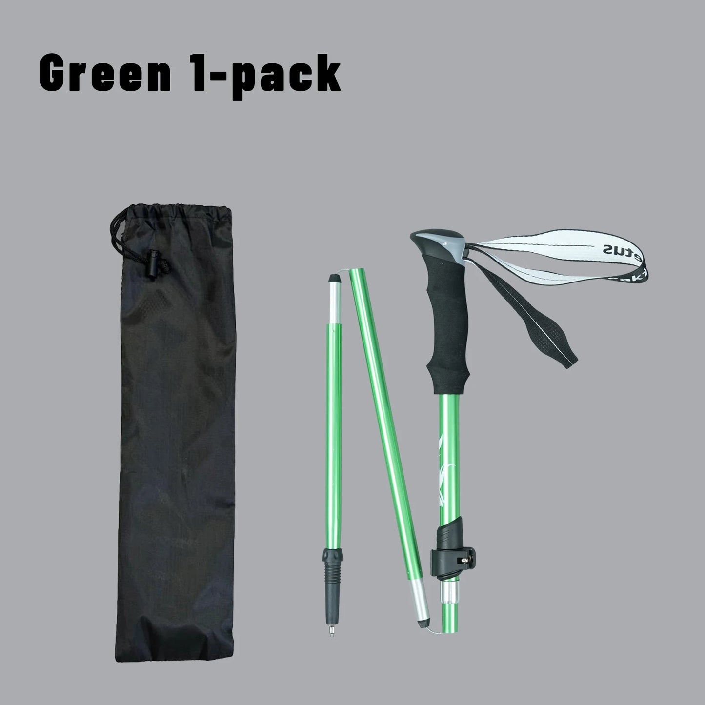 Hiking poles trekking poles hiking sticks collapsible hiking 1pc ultralight folding hiking sticks for adults, hiking gear