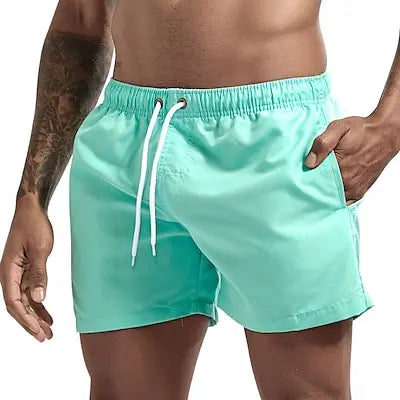 Beach Camp Men's Swim Shorts Swim Trunks Quick Dry Board Shorts Bathing Suit Breathable Drawstring With Pockets for Surfing Beach Summer