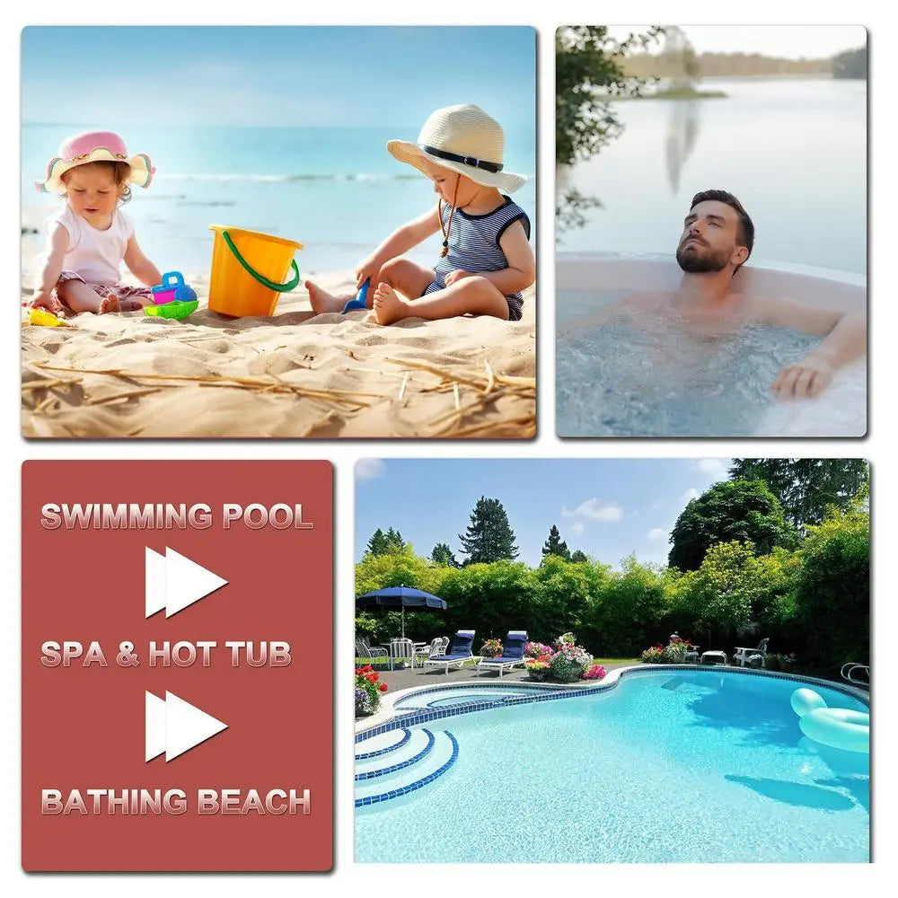 Beach Camp Pool Salt Test Strips Swimming Pool Saltwater Detection Strips Multi-Purpose Water Testing Tool For Water Hot Tub Spa Swimming