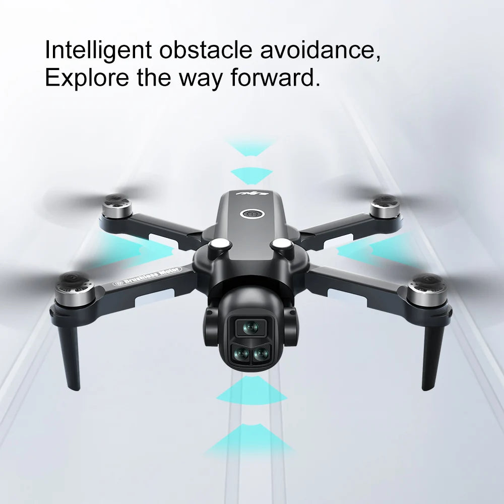 Beach Camp Drone 4K Professional HD Dual-Camera Obstacle Avoidance 5G Wi-Fi with Screen Remote Control Quadcopter Optical Flow Drone