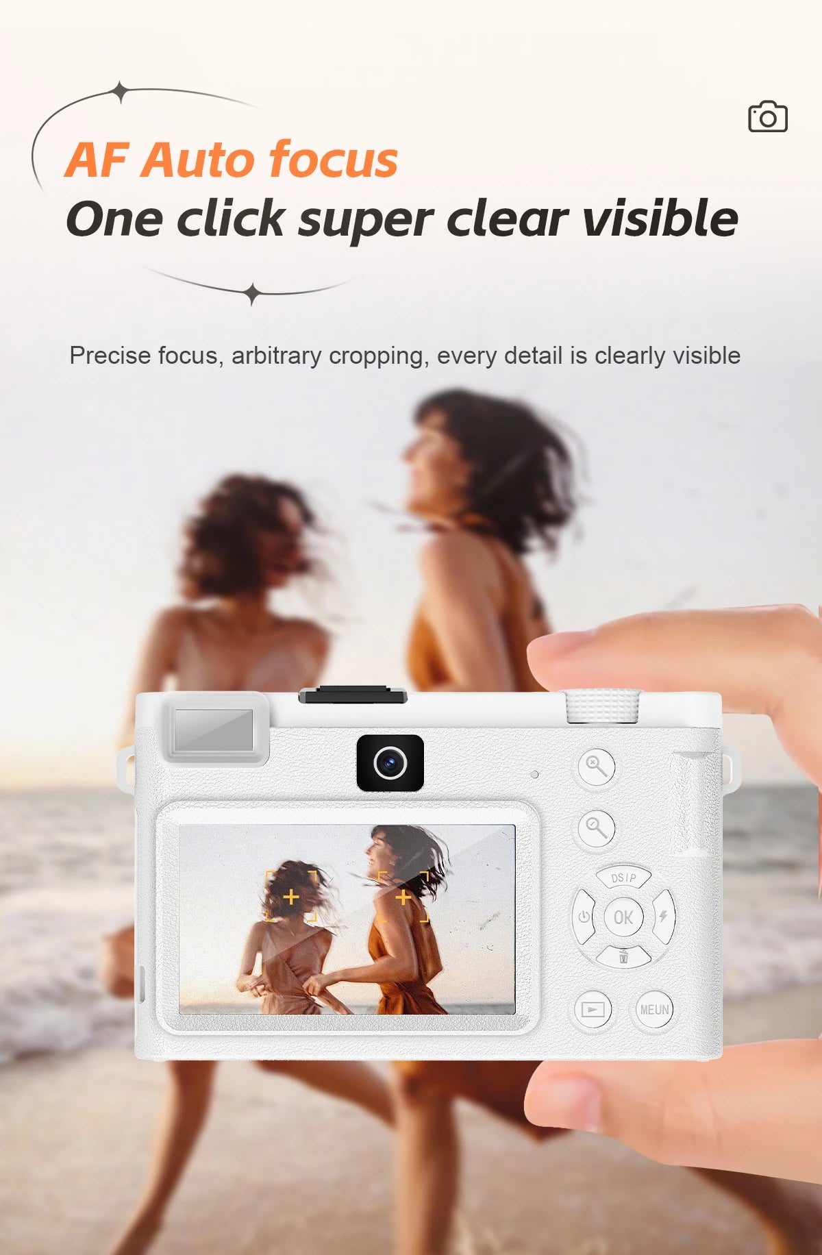 Beach Camp5K Professional Digital Camera WIFI Webcam Wide Angle Digital Zoom 64MP Camcorder Photography 3 Inch Screen Vlog Video Recorder