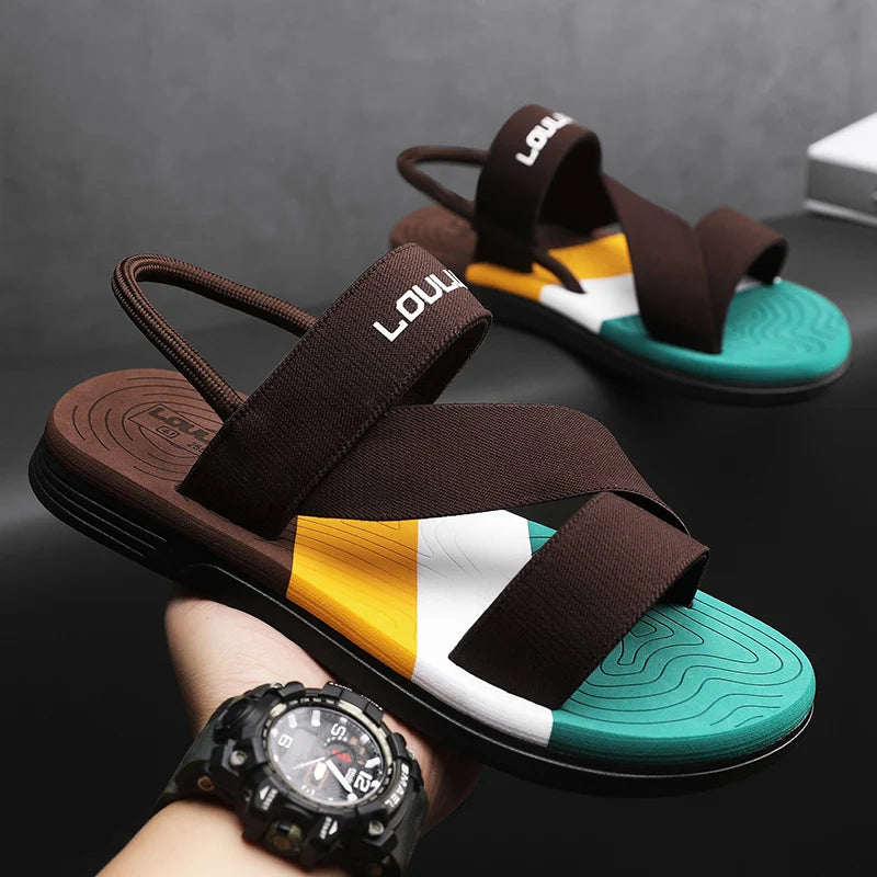 Beach Camp 2025 Hot Sale Summer Wear-Resistant Sandals, Versatile, Casual and Fashionable Outdoor Beach Shoes, Simple Sports Shoes for Men