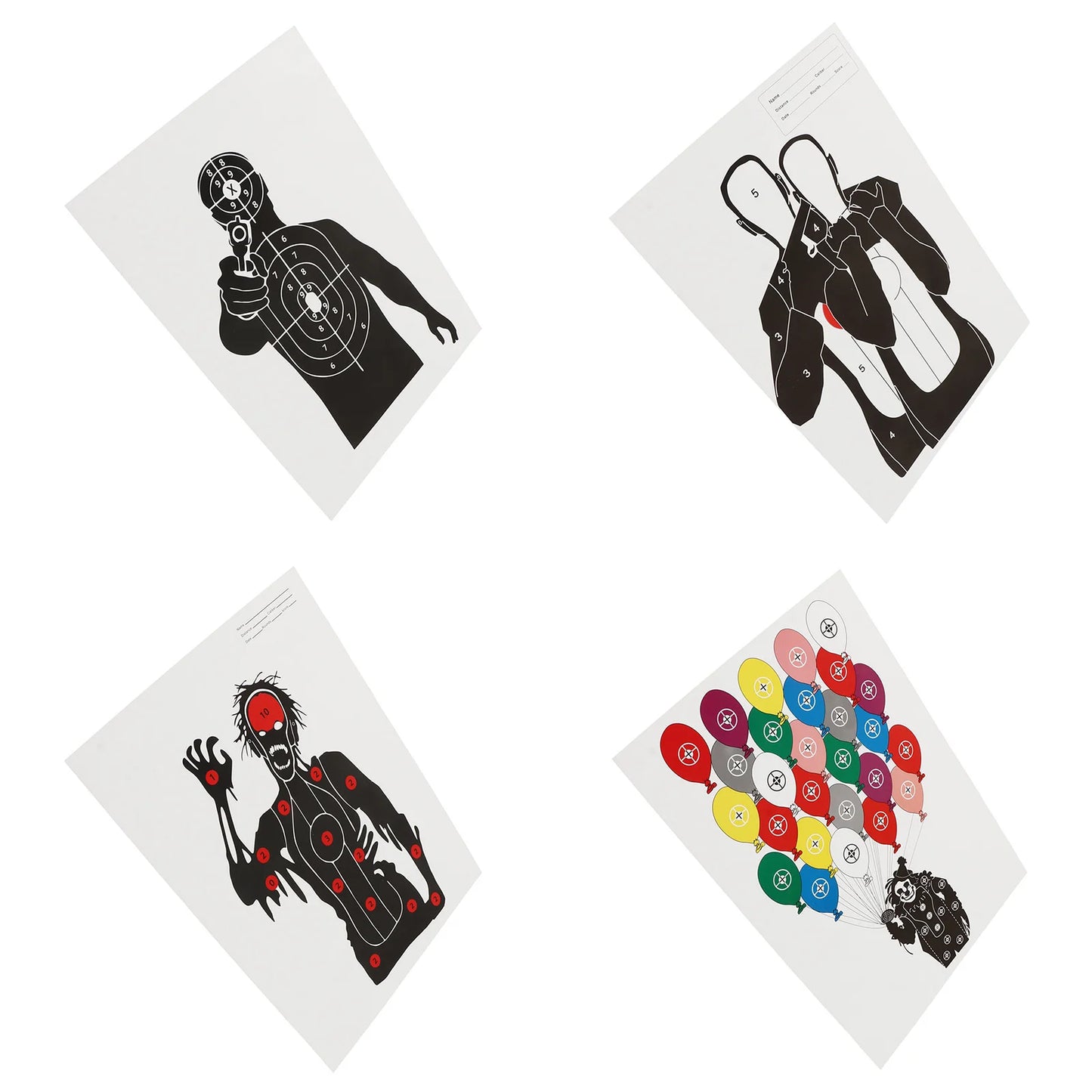 10Pcs Shooting Targets Paper Archery Paper Targets Bow Hunting Shoot Accessories 45x32cm Shooting Stickers