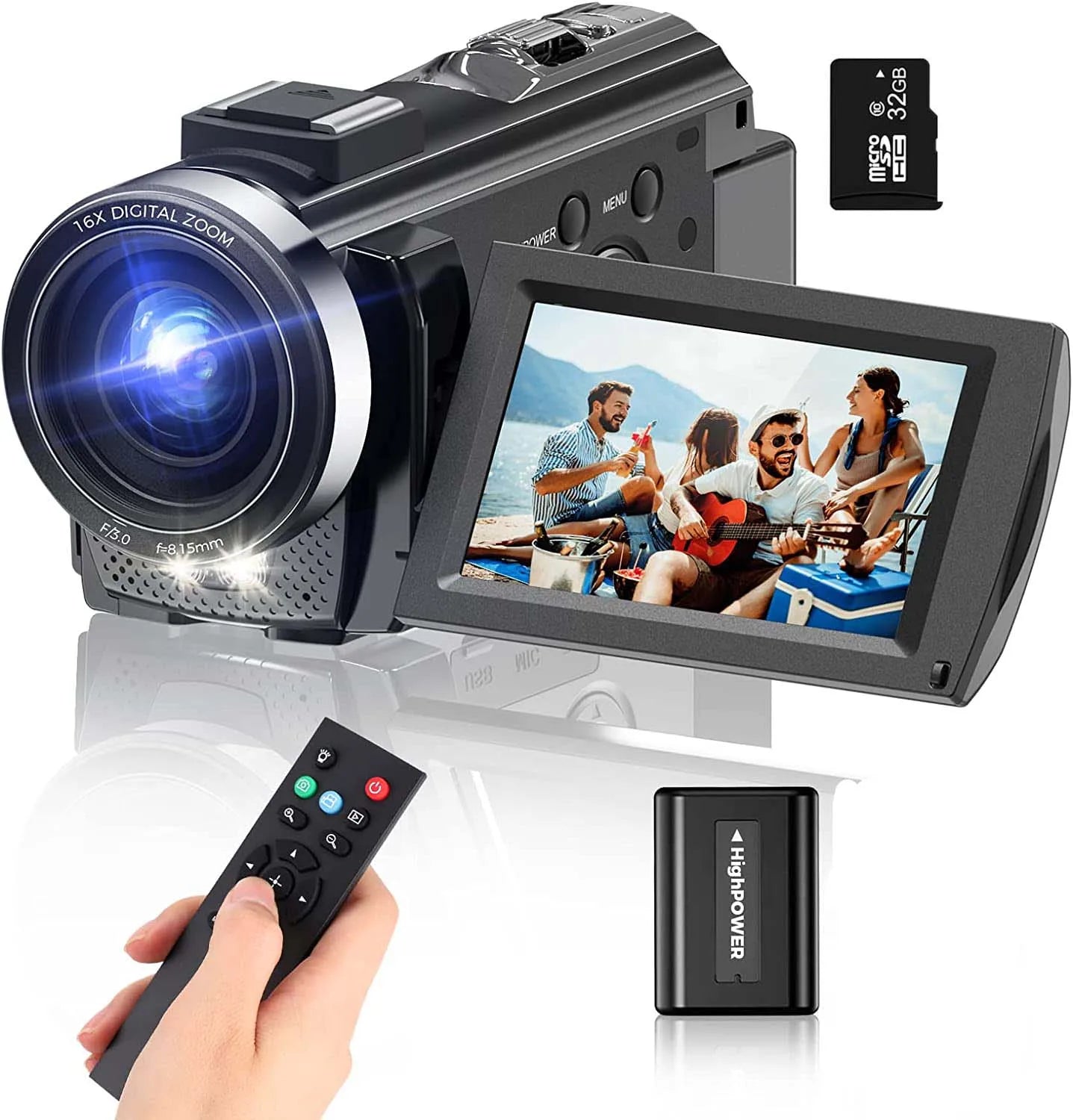 Beach Camp Digital Camera Photographic Cameras With 3.0 Inch Rotating Screen Professional Photo Camera Hd Video Kids Cameras For Home
