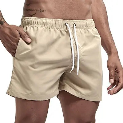 Beach Camp Men's Swim Shorts Swim Trunks Quick Dry Board Shorts Bathing Suit Breathable Drawstring With Pockets for Surfing Beach Summer