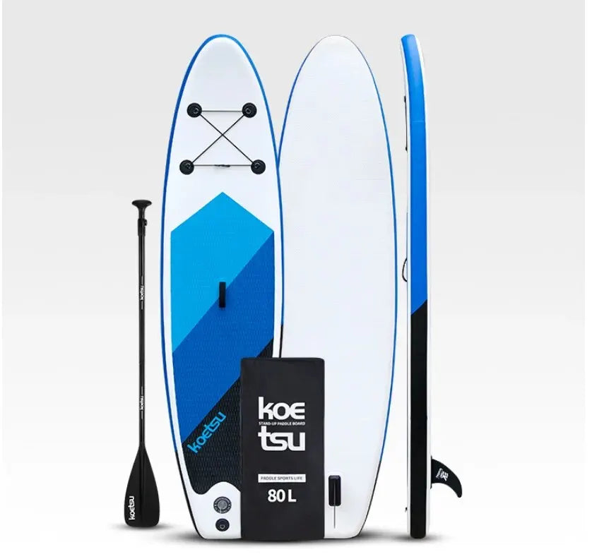 Beach Camp Inflatable Stand Up Paddle Board SUP Board Surfboard Kayak Water Sport Surf Set Paddleboard Fin Foot Rope Pump Inflator Canoe