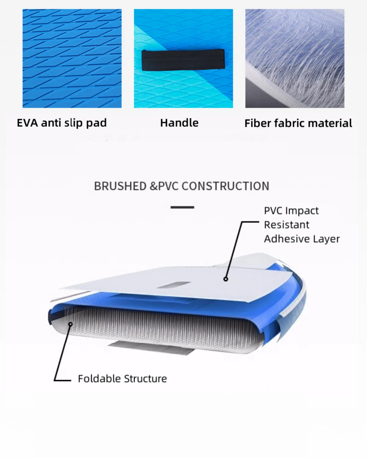 Beach Camp Inflatable Stand Up Paddle Board SUP Board Surfboard Kayak Water Sport Surf Set Paddleboard Fin Foot Rope Pump Inflator Canoe