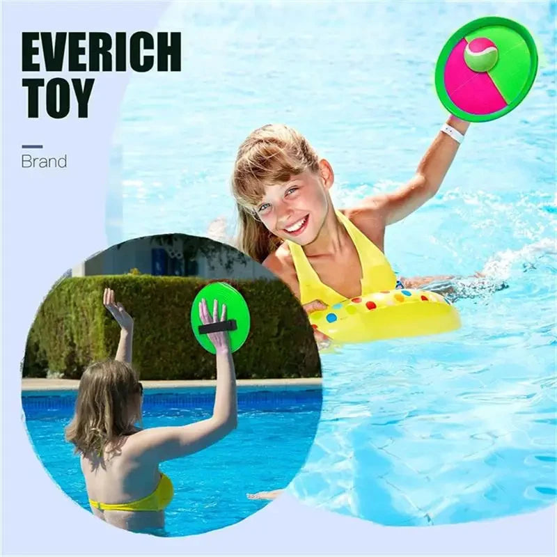 Outdoor Sport Toys Plastic Beach Racket Catch Paddle Outside Game Toss and Catch Velcro-s Ball Perfect Beach Playground Sets