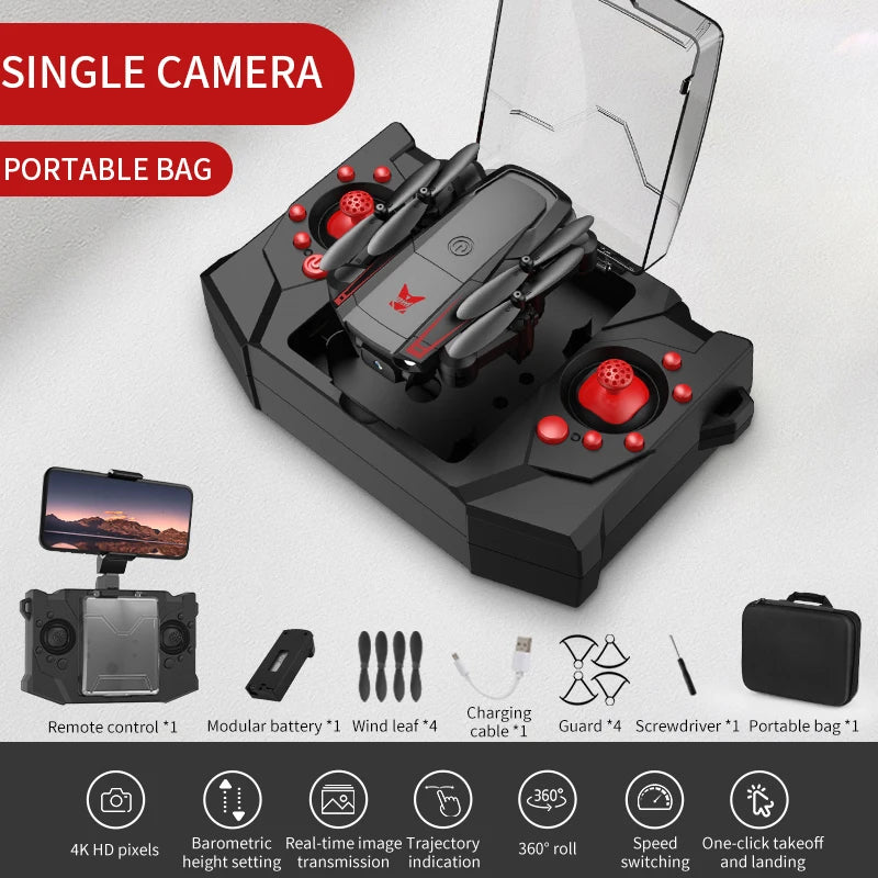 NEW Beach Camp D17 Mini Drone 4k Professional HD Wide Angle Camera WiFi FPV RC Drone Camera Height Hold Pocket Drone Helicopter Toy GIFT