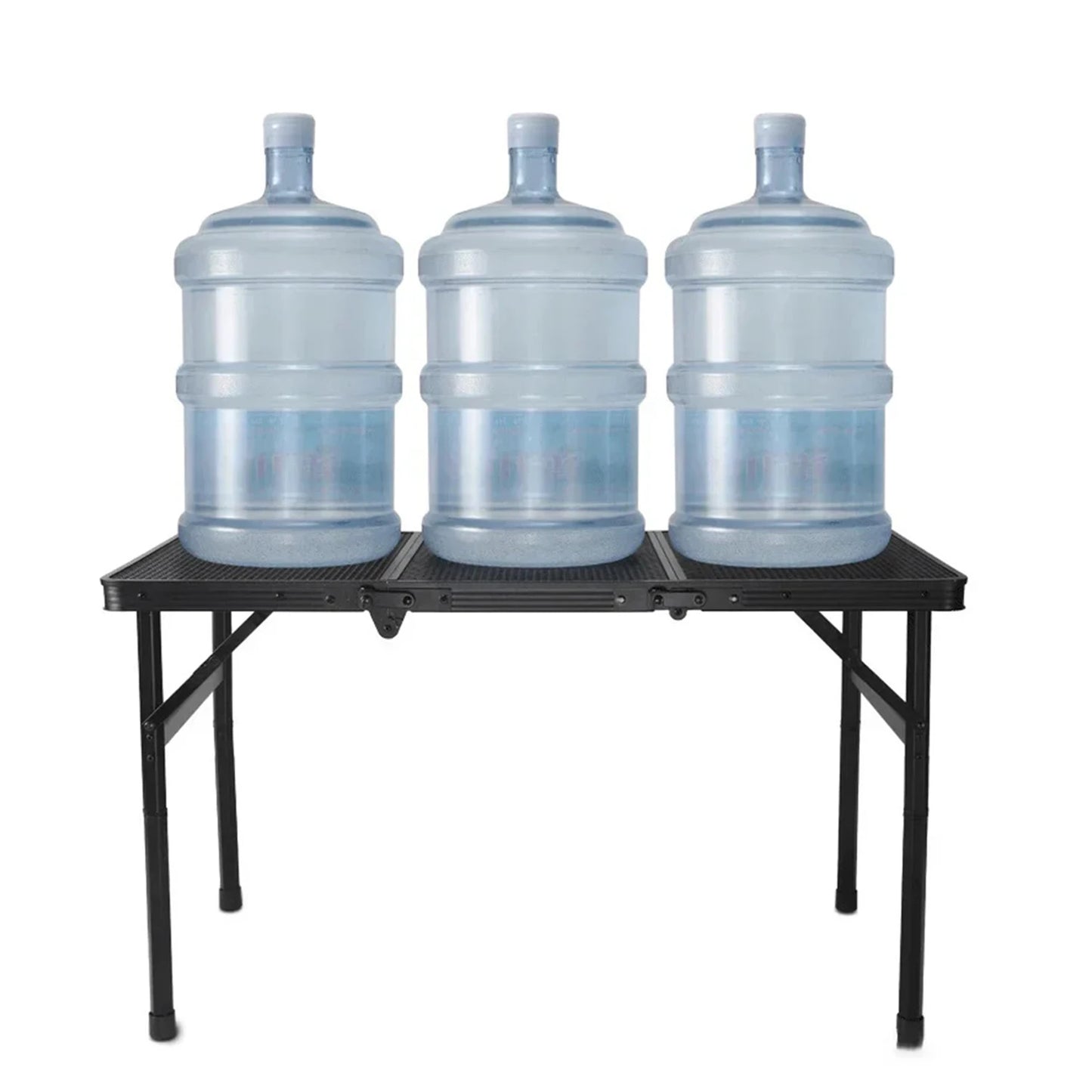 Beach Camp Camping Table Iron Mesh Folding Table Portable Outdoor Camping With Lifting Shelf Aluminium Alloy Dining Table