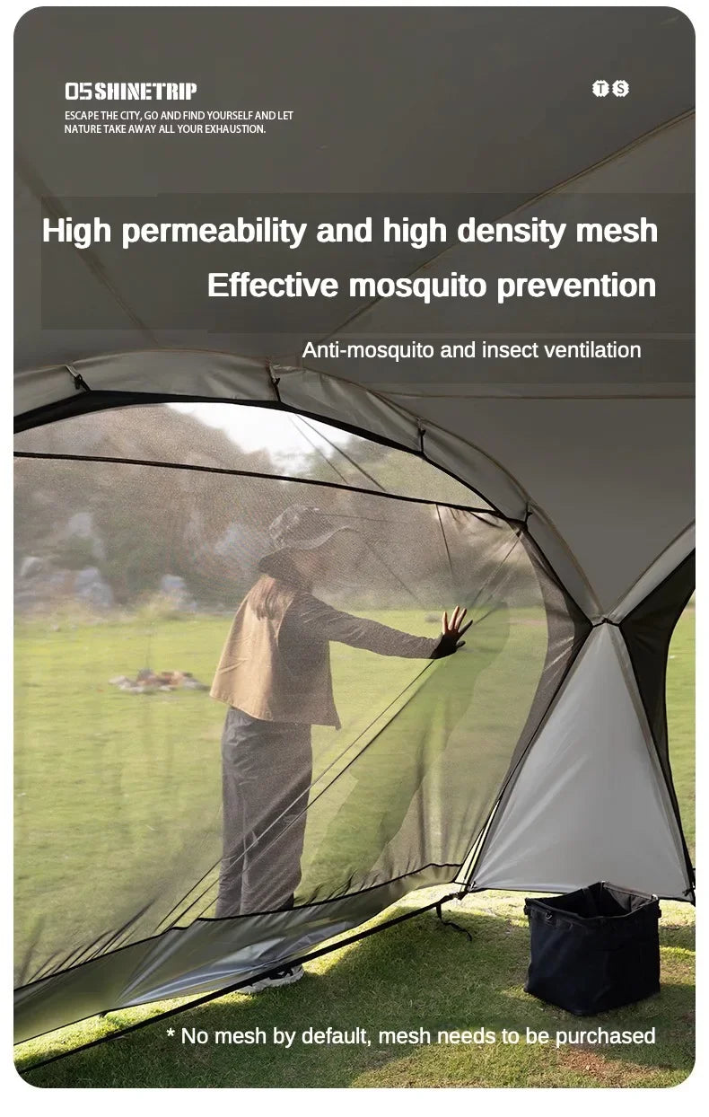 Beach Camp 8-10 person Camping Dome Tents Outdoor Dome Tarp or Accessor Garden Big Canopy Beach Awning Waterproof Tent Picnic Pergola Tent