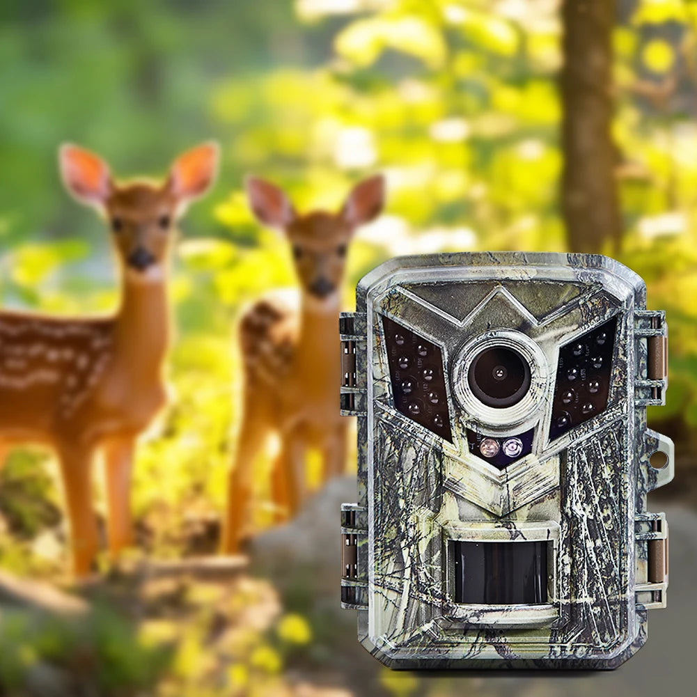 Mini HD 1080P Hunting Trail Camera Waterproof Hunting Camera Infrared Night Vision Security Cam Outdoor Wildlife Photo Traps