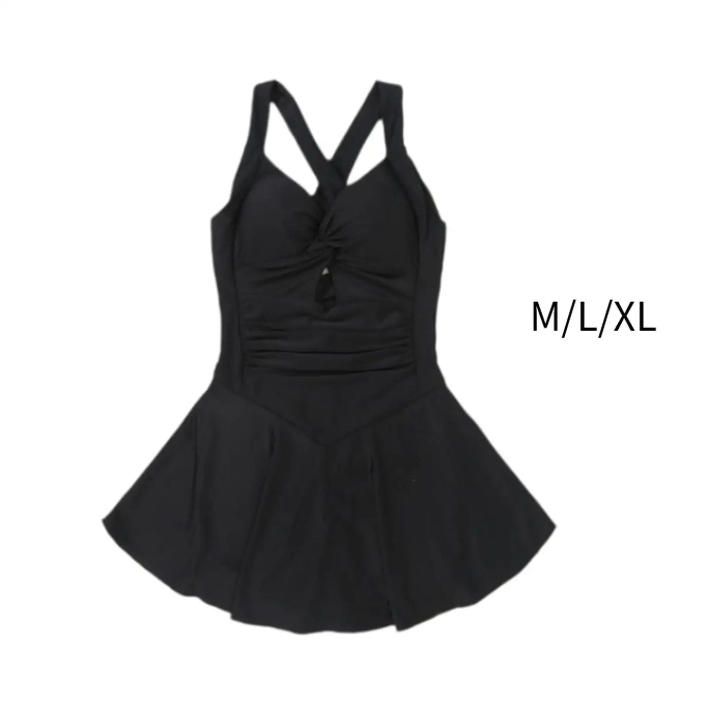 Beach Camp Women Swimsuit 1 Piece Swimsuits Sleeveless with Shorts Swimsuit Stylish Skirted Swimsuit Bathing Suit for Swimming Pool SPA