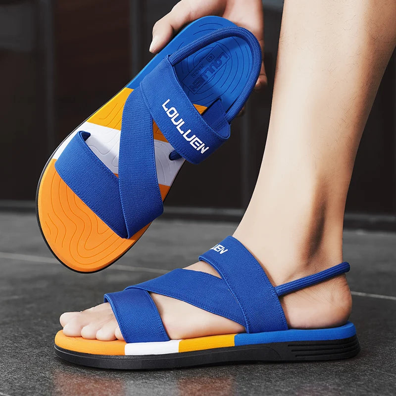 Beach Camp 2025 Hot Sale Summer Wear-Resistant Sandals, Versatile, Casual and Fashionable Outdoor Beach Shoes, Simple Sports Shoes for Men