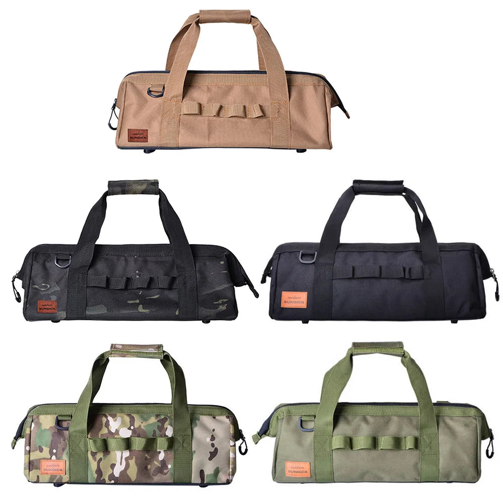 Camping Tool Bag Large Capacity Wide Mouth Storage Tool Bag Water Resistant Gear Bag