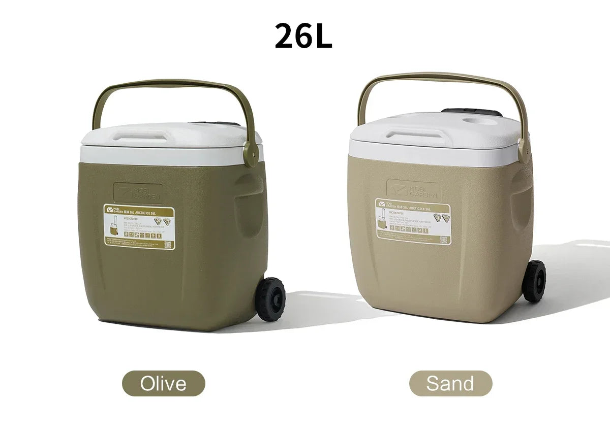 Beach Camp Camping Refrigerator Ice Box Food and Beverage Portable Outdoor Picnic Fresh Refrigerator Picnic Portable Family