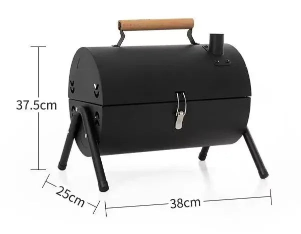 Portable Charcoal Grill Tabletop Outdoor Barbecue Smoker Small BBQ Grill for Outdoor Cooking Backyard Camping Picnics Beach