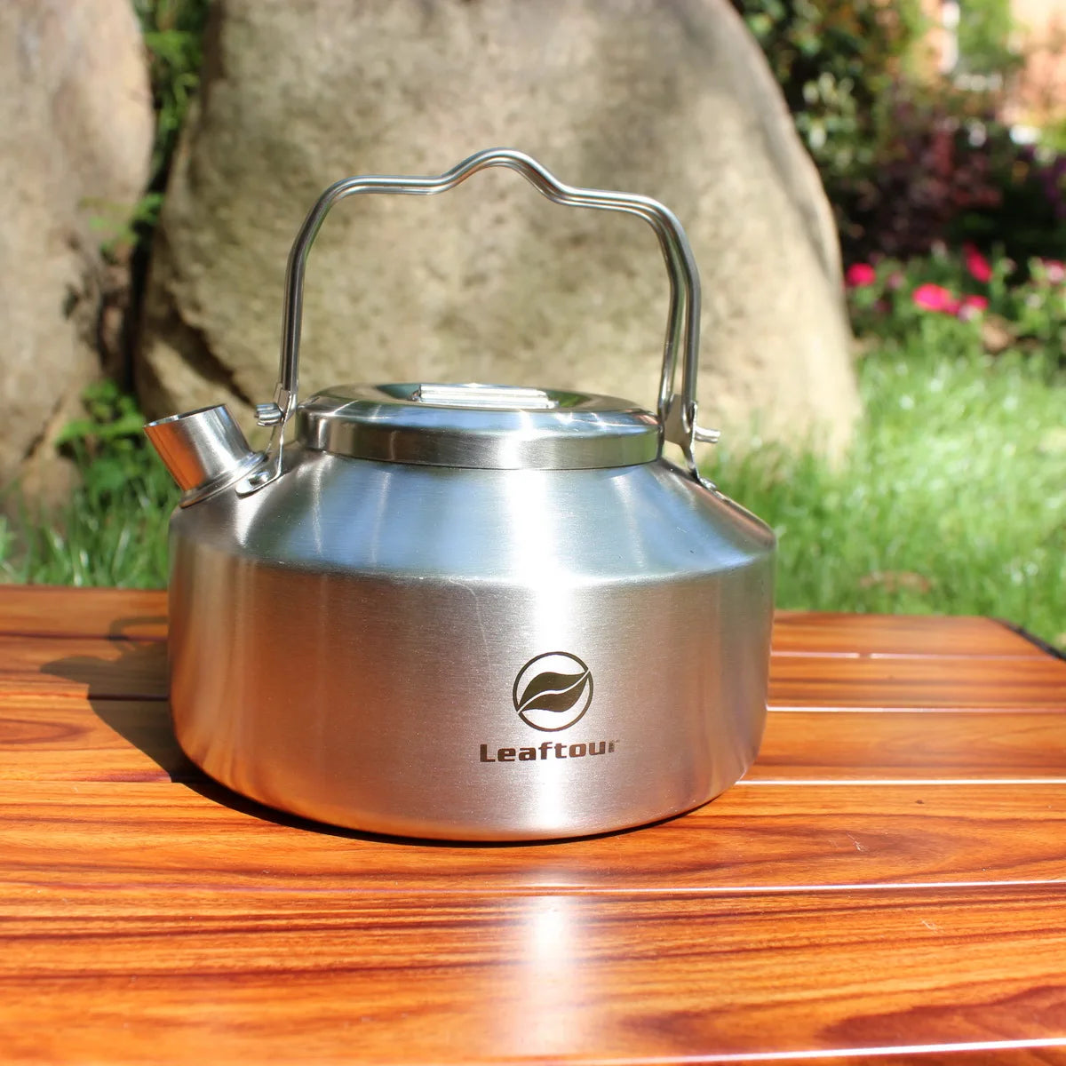 Leaftour Stainless Steel Camping Cookware Set Kettle Pot Pan - Outdoor Cooking Essentials for 2-3 People
