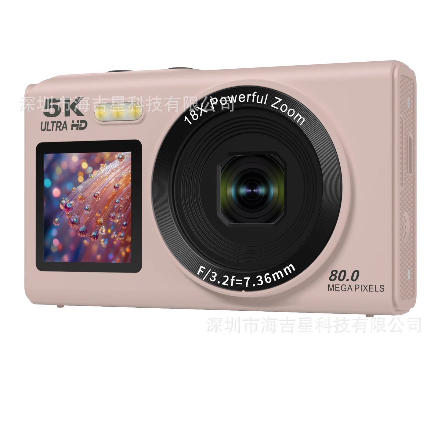 Beach Camp High-Definition Digital Camera 80 Mega Pixel Dual Screen Selfie Professional Photography Student Easy Carry Camera