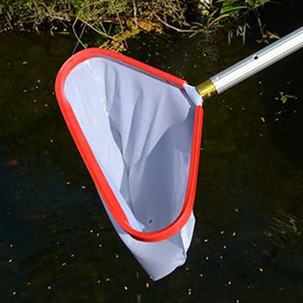 Beach Camp Pool Landing Net Pool Skimmer Net with Aluminum Handle Fine Mesh Pool Net Pool Leaf Skimmer Net for Pool Hot Tub Pond