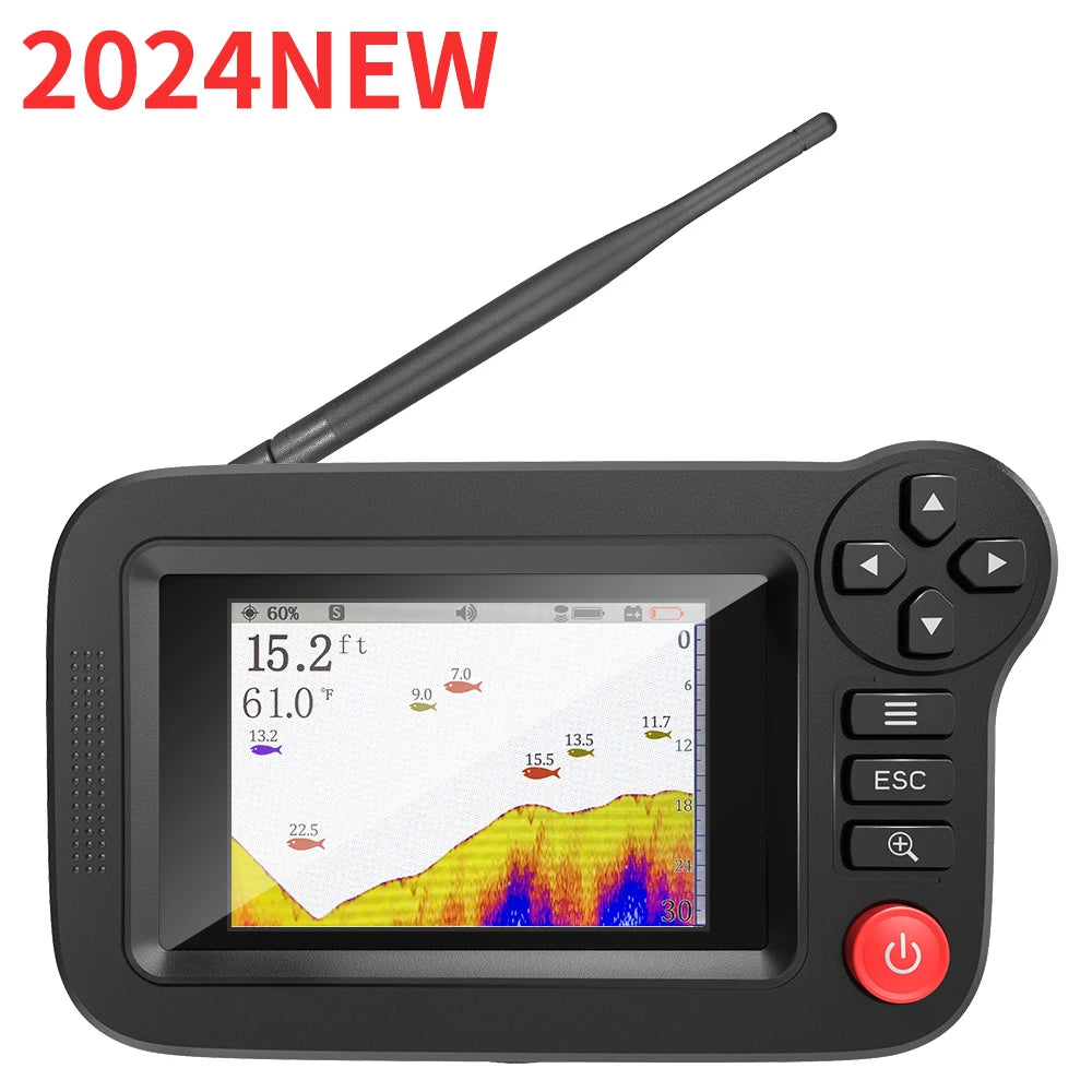 Beach Camp Smart Fish Finder - Portable Fish Finder and Depth Finder For Recreational Fishing From Dock, Shore Or Bank