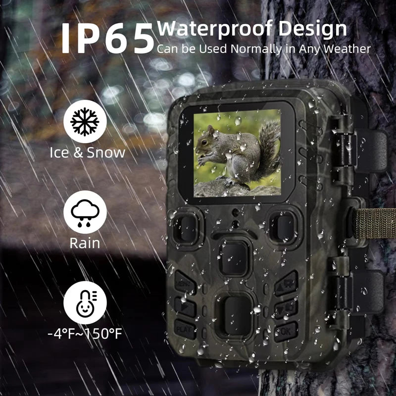 Hunting Trail Camera 24MP 1080P Outdoor Wildlife Cameras Surveillance Night Vision Photo Traps