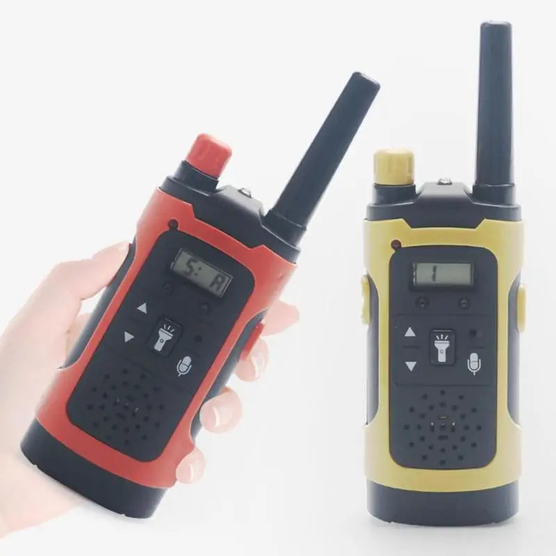 Long Range Electronic Toy LED Kids Walkie Talkies Handheld 2 Way Radio for Wireless Communication and Fun Learning