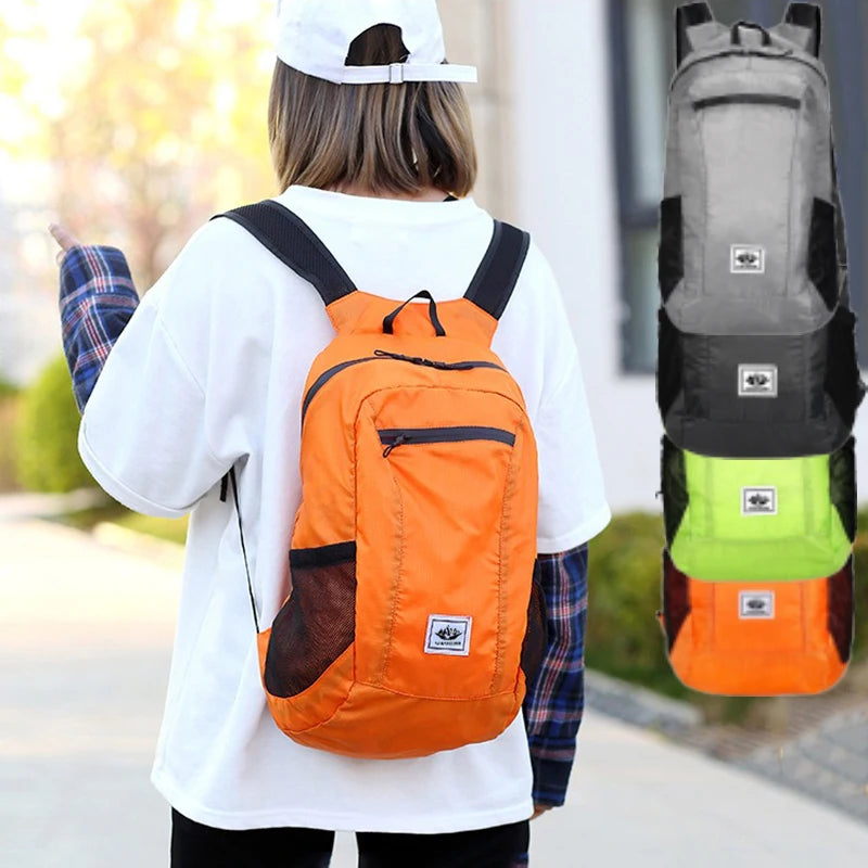 Beach Camp Hiking Daypack, Water Resistant Lightweight Packable Backpack for Travel Camping Outdoor