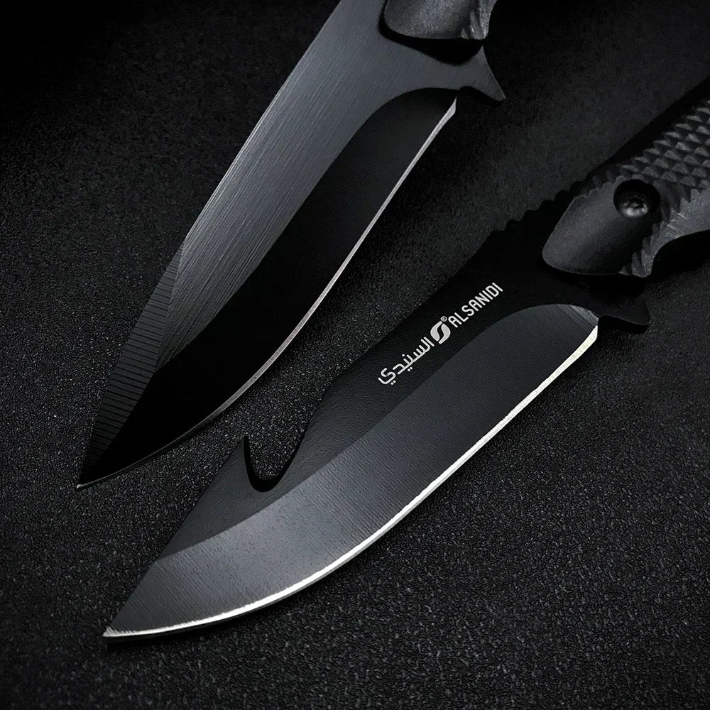 Beach Camp 1PC Hunt Straight Knives Outdoor Fixed Blade ABS Handles Rescue EDC Hunting Self Defense Jungle Survival Multifunctional Tool