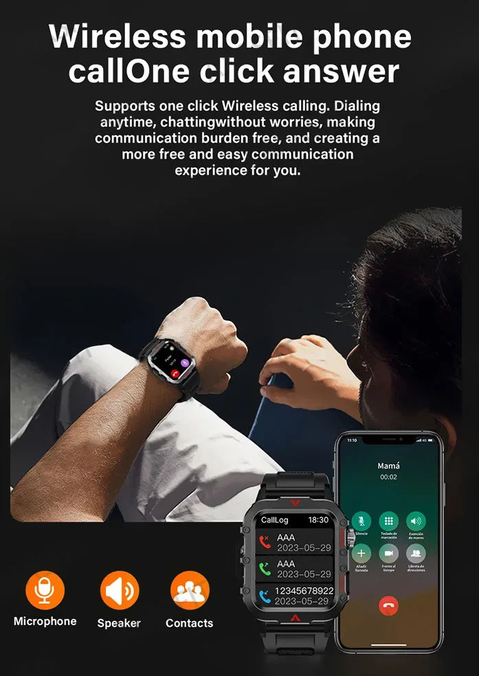 Beach Camp 2025 Smartwatch For New GPS Smart Watch Men 1.71 Inch HD Display GPS & Make/Receive Phone Calls 400mAh Battery Braceletes