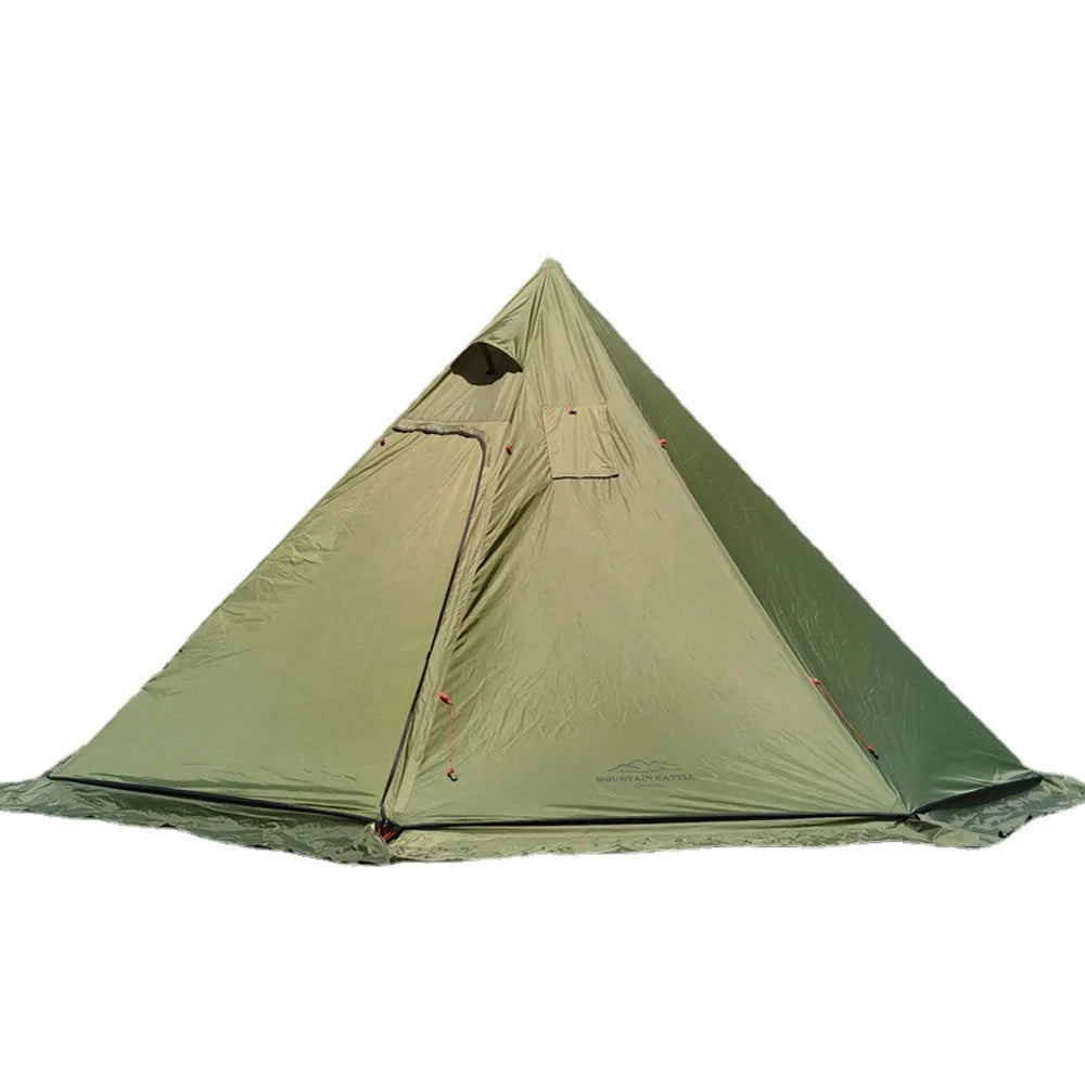 Beach Camp 4-6 People Tipi Hot Tent with Stove Jack 400PRO Camping Pyramid Teepee Tent for Camping Backpacking Hiking