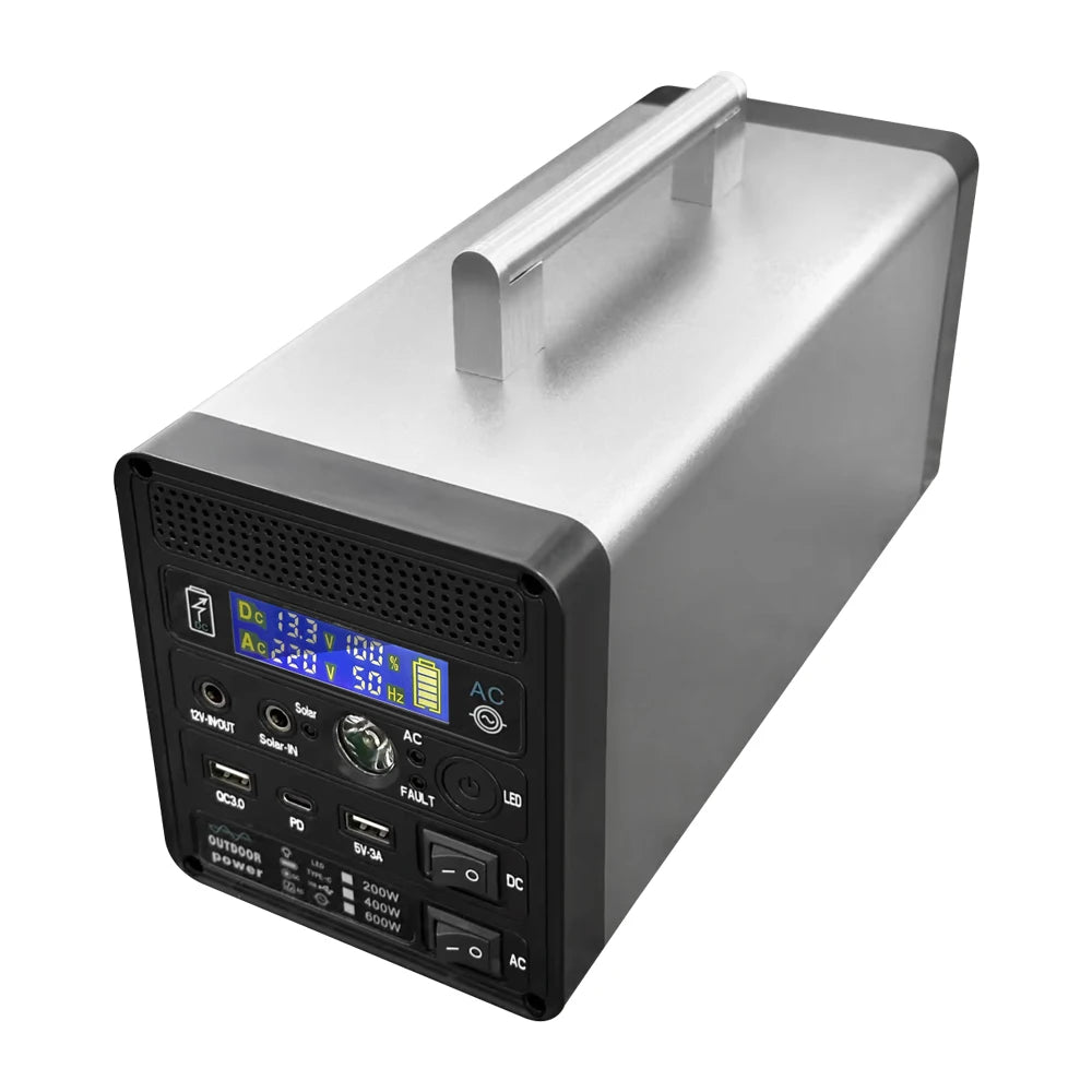 Beach Camp 400W 96000mAh Generator Solar Generator Station Pure Sine Wave 220V Portable Power Outdoor Camping for Home Car Drone Laptops