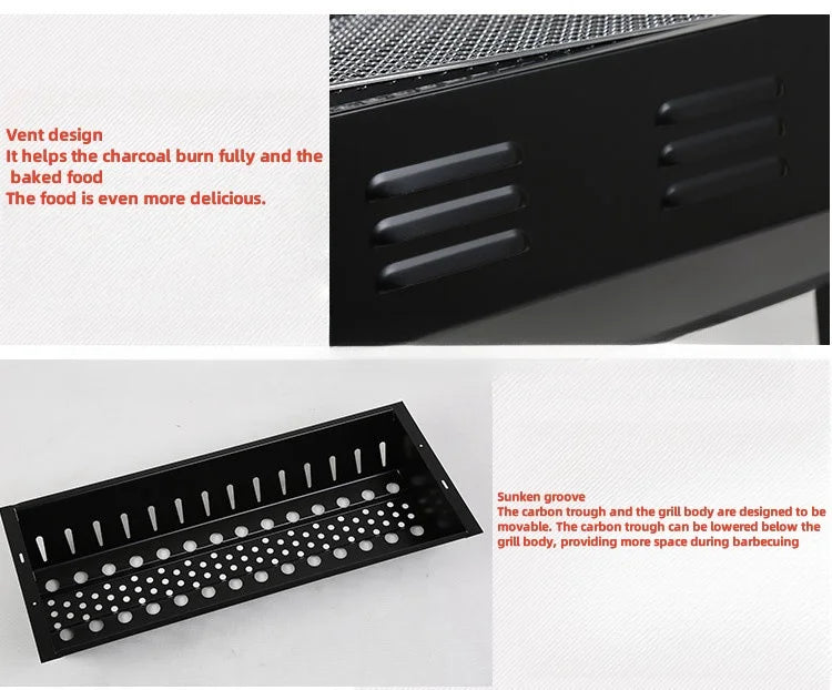 Japanese barbecue grills, portable picnic and camping barbecue grills, barbecue grills, household charcoal barbecue grills