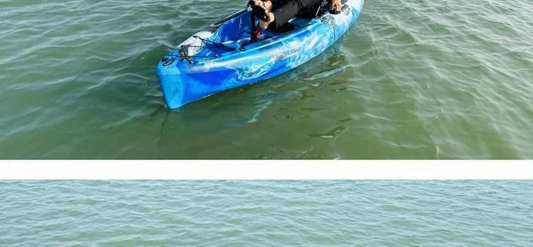 Beach Camp Portable LLDPE Kayak with Split Hard Shell, Electric/Pedal-Driven Canoe for Solo/Tandem Lake/Sea Adventures, Modular Assembly