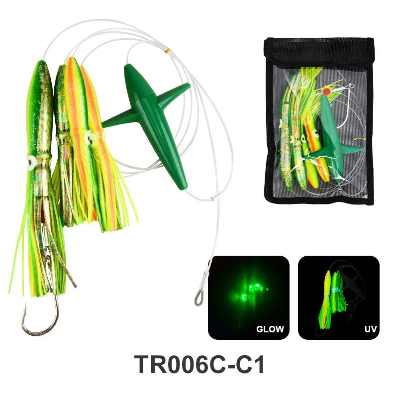 Trolling Fishing Lures, Rigged Skirted, Big Game, Marlin Tuna, Prowler, 13 ', 33cm