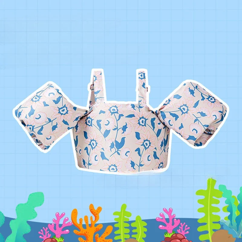Baby Swimwear Swimming Float Safety Swimming Training Floating Pool Arm Floats No Inflatable Baby Swimsuit Buoyancy Vest
