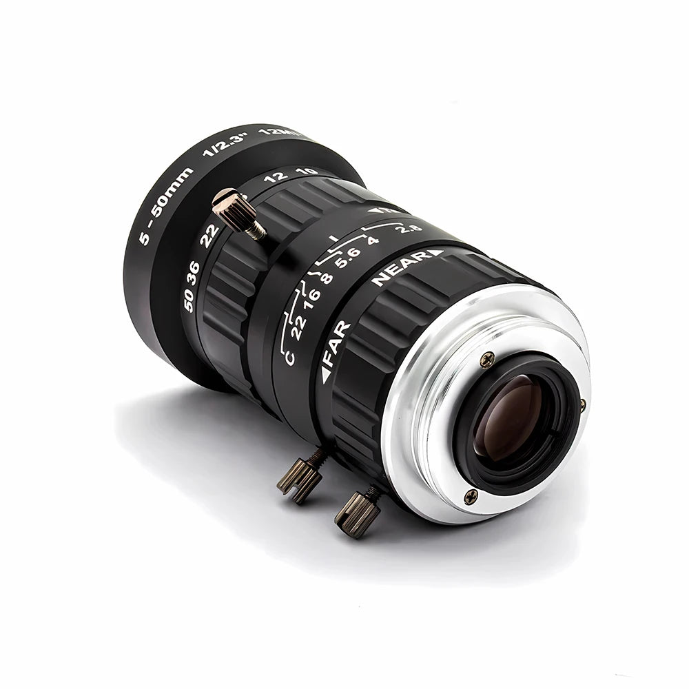 Beach Camp WGWK 5-50mm Camera High Quality Telescope Zoom 1/2.3" HD 12Megapixel C Mount Varifocal Lens Professional Industrial Camera Lens