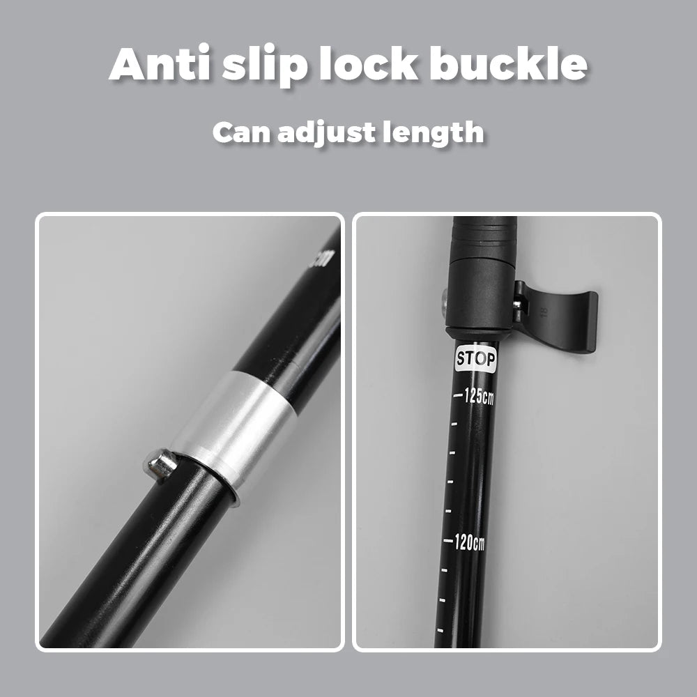 Hiking poles trekking poles hiking sticks collapsible hiking 1pc ultralight folding hiking sticks for adults, hiking gear