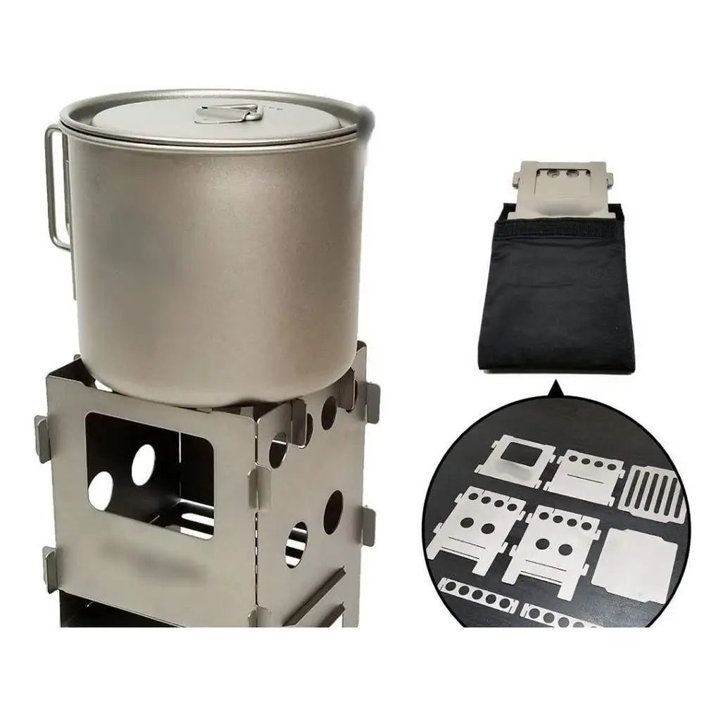Beach Camp Camping Fire Pit Portable Campfire Grill And Stove Burner Compact Design Camping Stove Heat Resistant Outdoor Camping Grill Easy