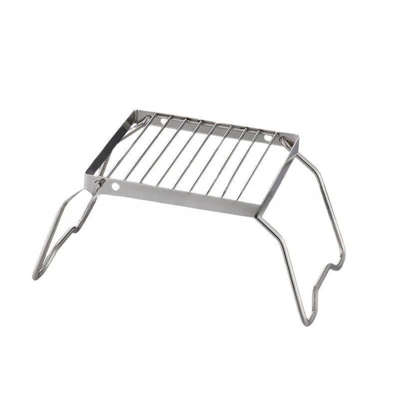 Folding Campfire Grill Stainless Steel Portable Multifunctional High Temperature Corrosion Resistance Outdoor Camping